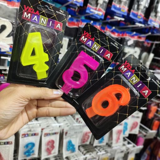 VELAS NUMÉRICAS NA MACRO EMBALAGENS EM TAUBATÉ